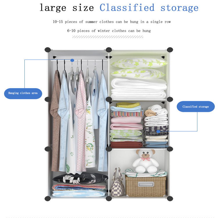 Storage Cabinet ABS Plastic Wardrobe Adult Children's Baby Environment Friendly Modern School Shoes Plastic Clothes Closet