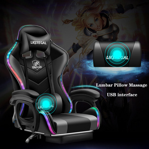 Cheap Boss Red And Black Pink PU Leather Silla Ergonomic Gamer Games Chair Racing Computer Gaming Office Chairs With Speakers