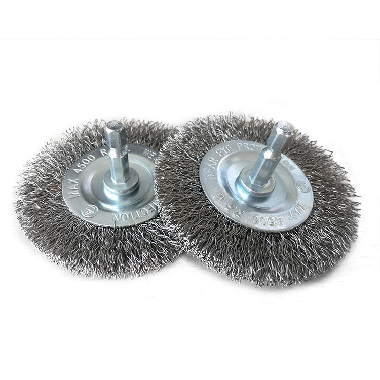 Stainless Steel Wire Brush Wheel Abrasive Wire Drawing Steel Wire Wheel Cup Brushes Polishing Finishing Wheel for Drill Rust Rem