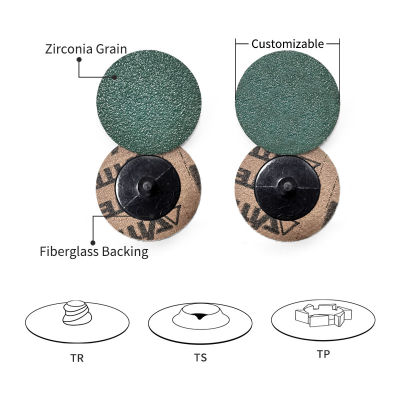 VSM Zirconia Rol Lock Disc Quick Change Disc for Dust Removal