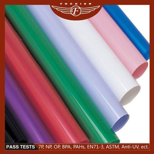 Custom coloured soft thin plastic pvc sheet for bathroom door and panel