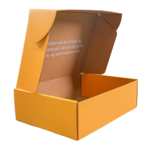 Custom Logo 28x28x8 Custom Large Orange Yellow Cheap Shipping Boxes with Logo Packaging