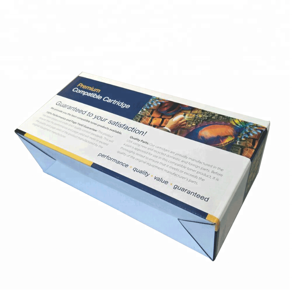 New design custom logo print paper toner cartridges packaging box