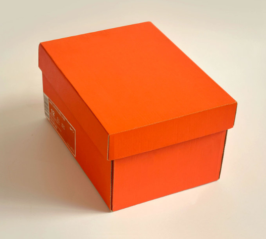 Gift Paper Delivery Box Corrugated Cardboard Orange Blank Carton Mailing Box Shoes Box For Shipping