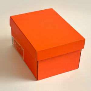 Gift Paper Delivery Box Corrugated Cardboard Orange Blank Carton Mailing Box Shoes Box For Shipping