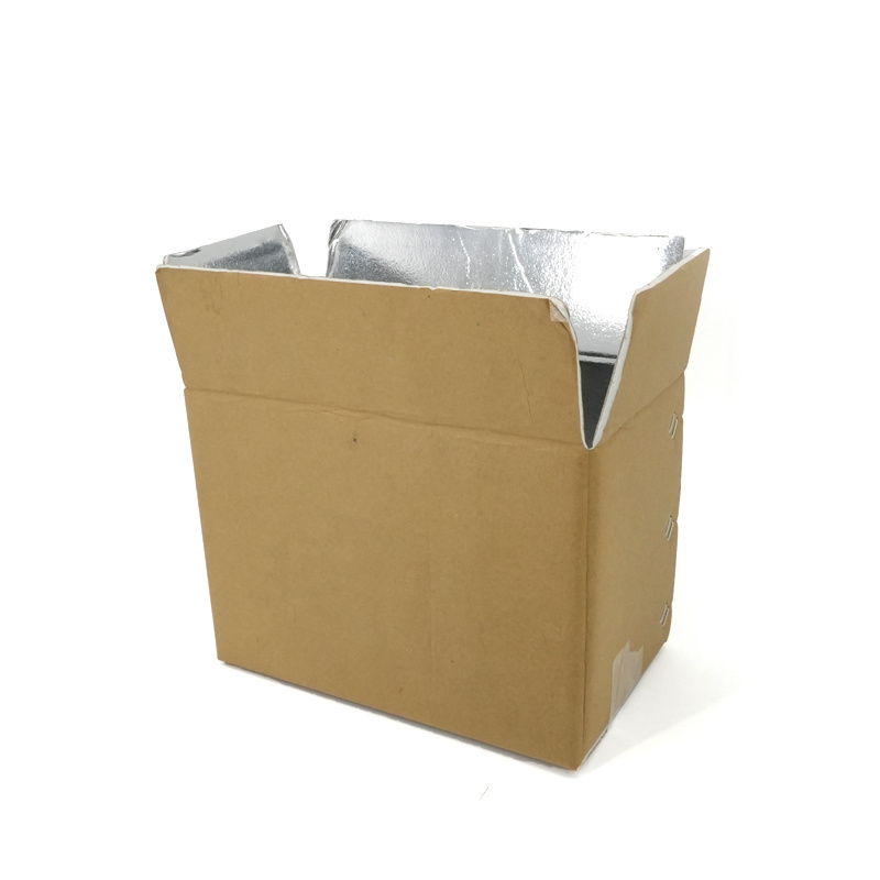 insulated cold chain packaging paper thermal cardboard shipping carton insulation boxes for transporting frozen food