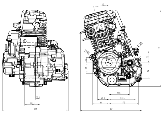 300cc tricycle gasoline engine water-cooled 300cc motorcycle engine 4 stroke suitable for heavy cargo