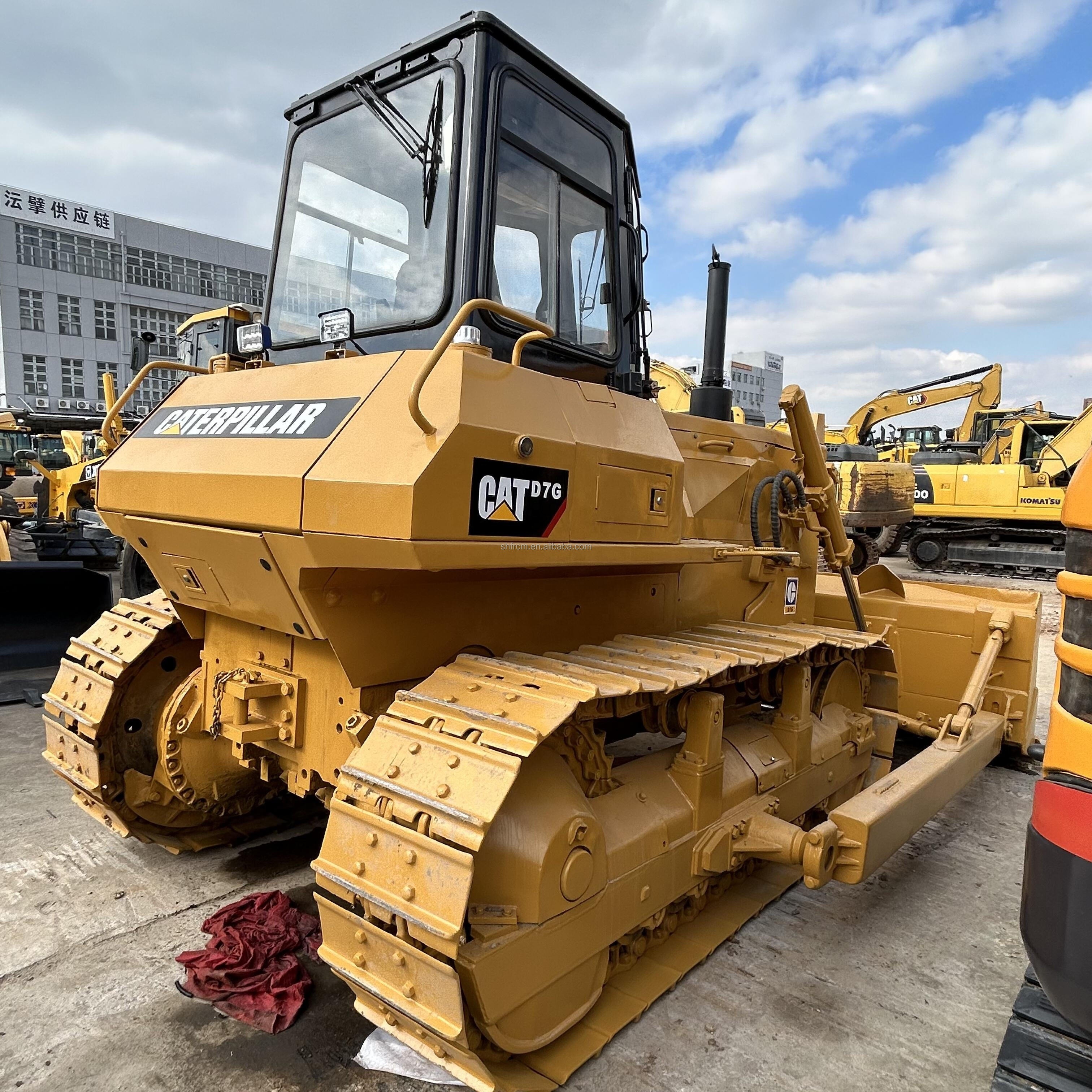 Used CAT caterpillar bulldozer D7G d7 d4d d5h d6r d7g d8t d65 d85 d155 segmentwith big winch for sale  dozer in good condition