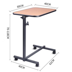 Med table Desk Adjustable Hospital    high quality clinic movable hospital furniture medical adjustable over bed rolling table