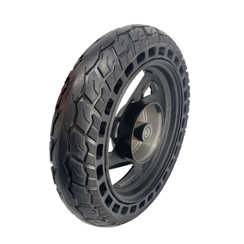 motorcycle spare part 3.00-10 (14x3.2) solid tire with hub 14 inch rubber tire wheels for motorcycle