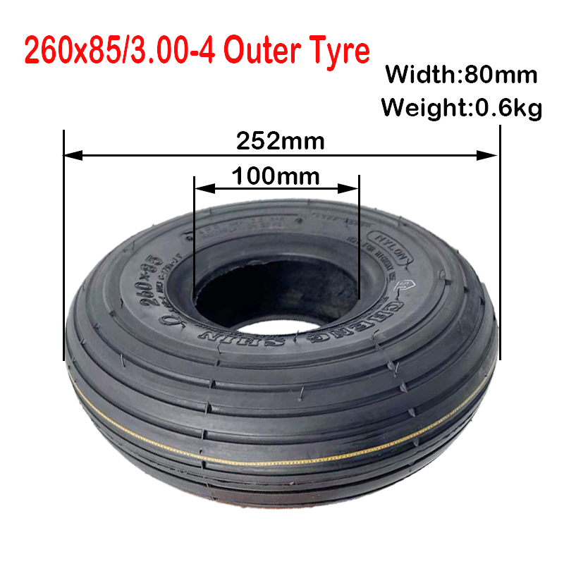 tyre sellers 3.00-4 outer and inner tube 260x85 Durable Thicker Wheel Tyre for electric vehicle accessories