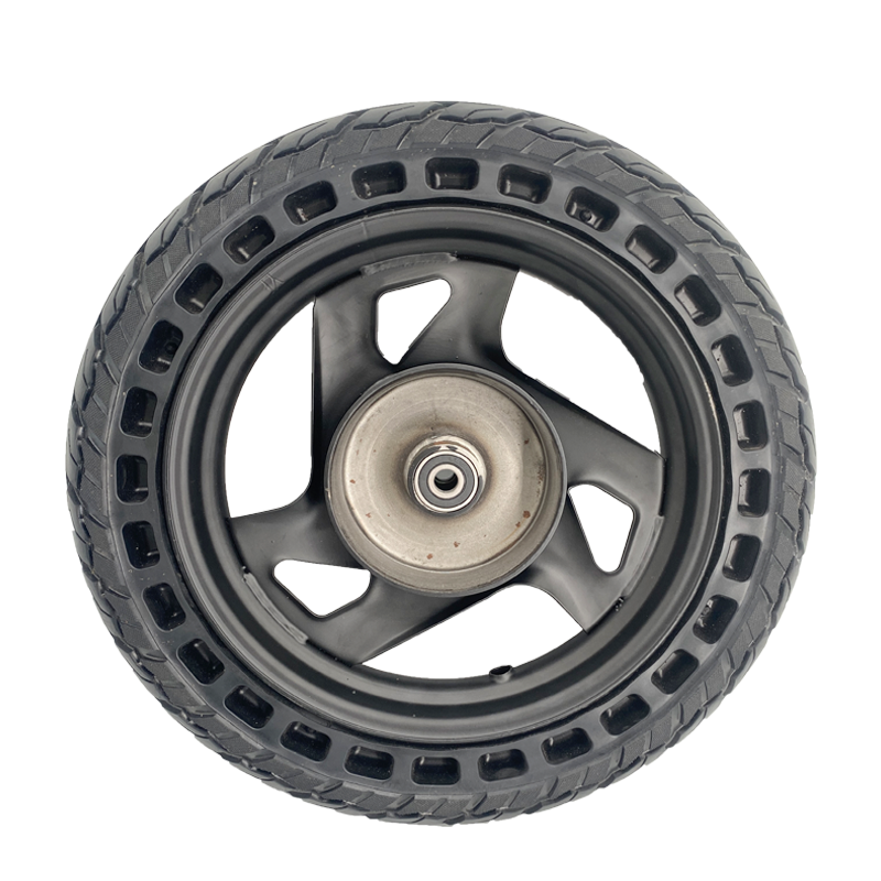 motorcycle spare part 3.00-10 (14x3.2) solid tire with hub 14 inch rubber tire wheels for motorcycle