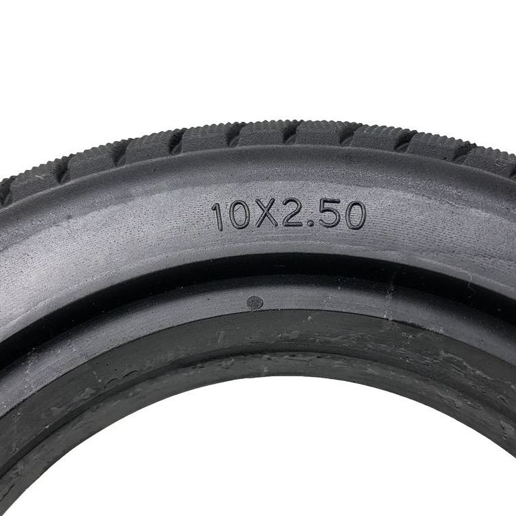 10 inch tyre polyurethane rubber tyre 10x2.50 solid tyre for electric scooters