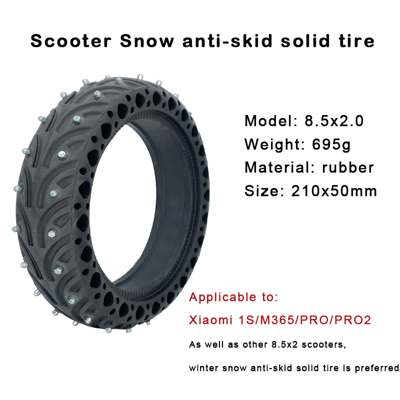 Xiaomi Scooter 1S M365 PRO PRO2 8.5x2 snow tire 8.5 inch Non inflating solid tire