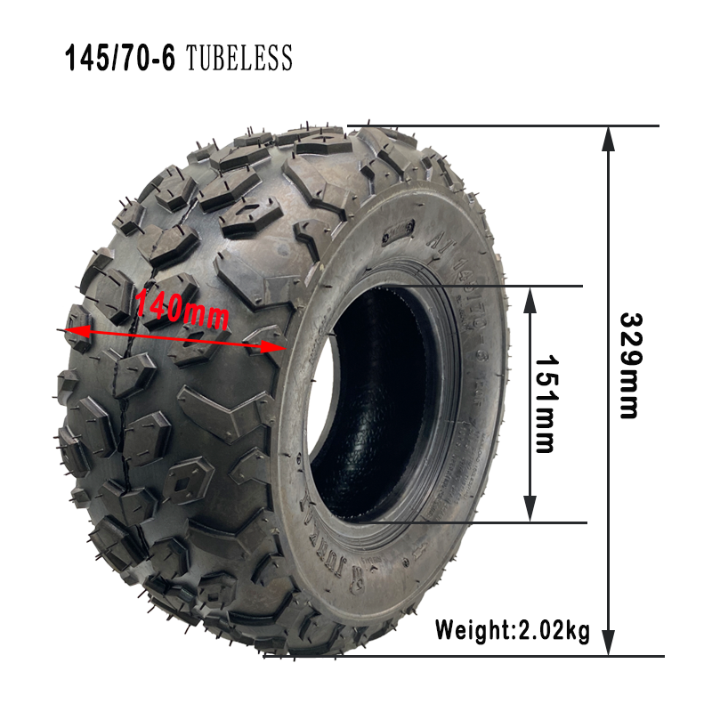 Chinese Factory Wholesale 145/70-6 145 70 6 Atv Tires