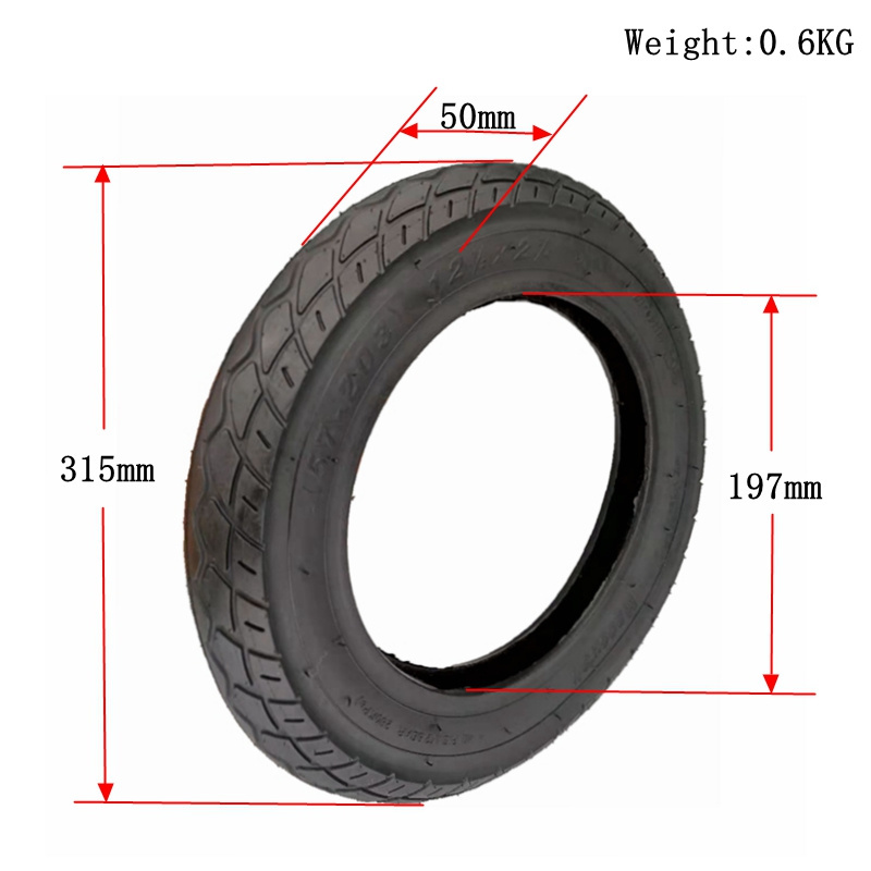 12 1 / 2x2 1 / 4 outer tube 12x2.125 tire 12 inch tyre for electric scooter