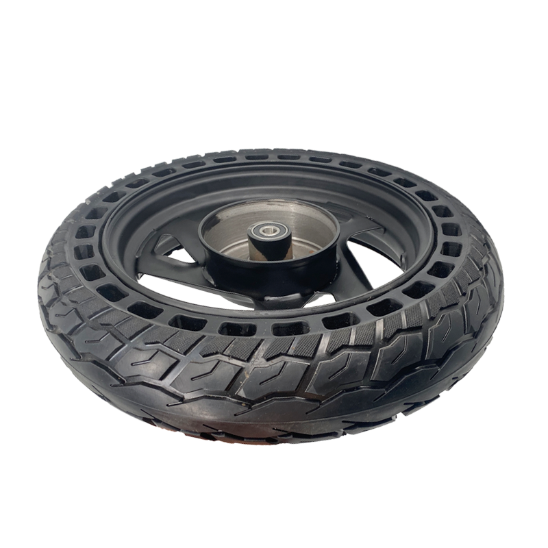 motorcycle spare part 3.00-10 (14x3.2) solid tire with hub 14 inch rubber tire wheels for motorcycle