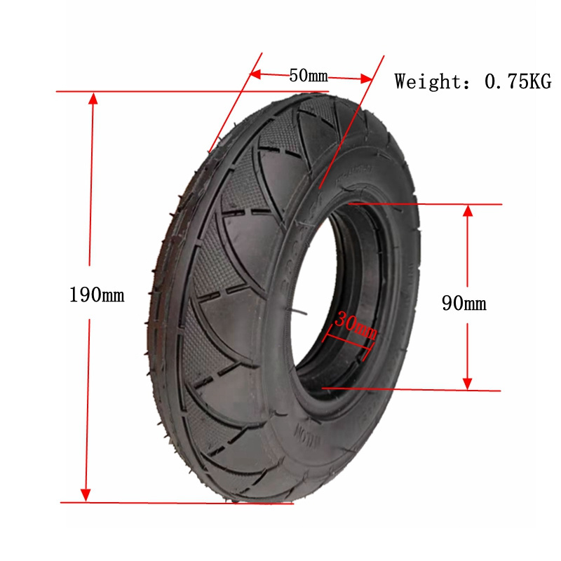 200x50 Foam filled solid tire 8 inch airless tire Electric scooter accessories For Electric Scooter