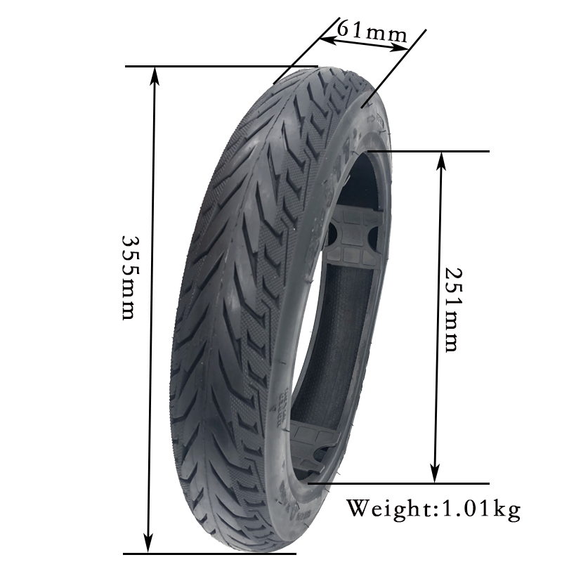 high quality 14 inch import tyres rubber wheel 14x2.125 tubeless outer tire for scooter accessories