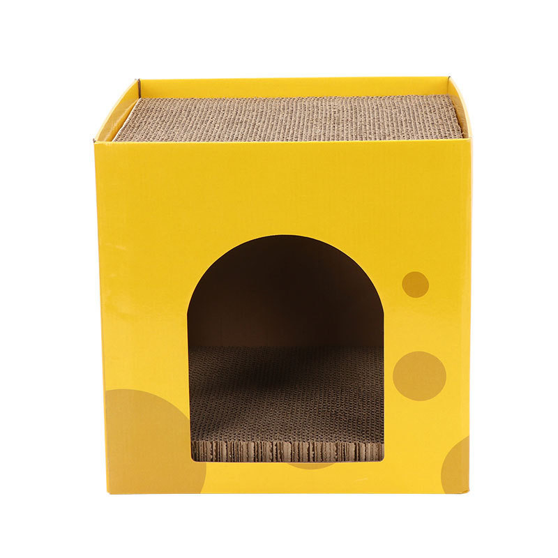 High Quality Scratching Condo Funny Toys Fashion Interactive Cat Anti Scratcher Cardboard Box Pet Accessories