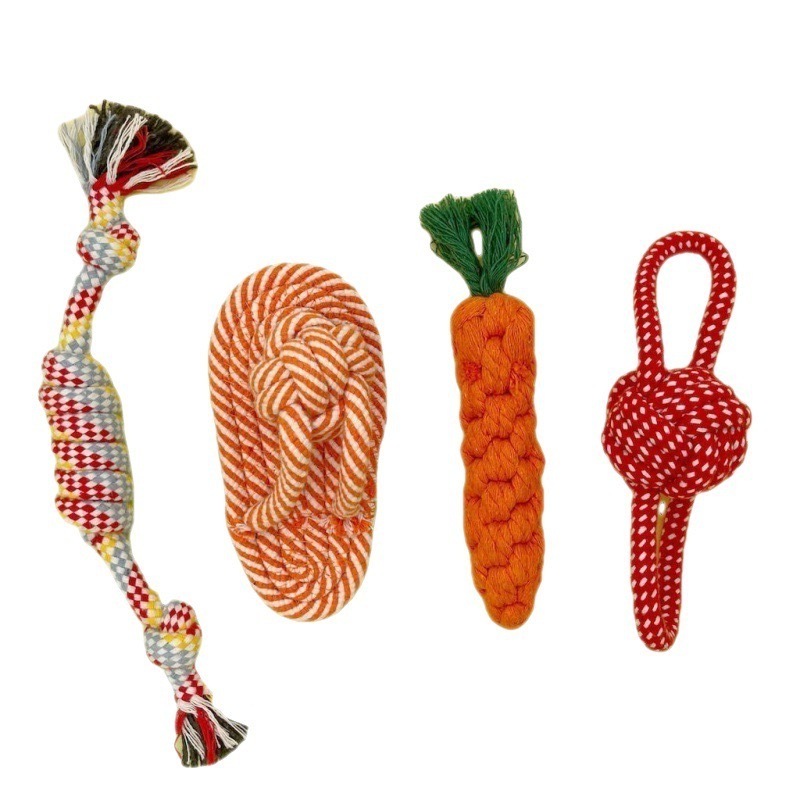 Manufacturers design webbing rope ring shape drag molars dog toys pet dog toys