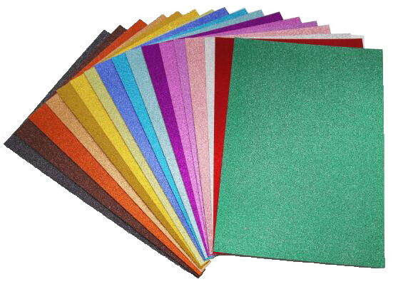 High Quality Hot-selling Cardstock Craft Sticker Adhesive Gift Wrapping Cardboard Custom Glitter Paper Sheet