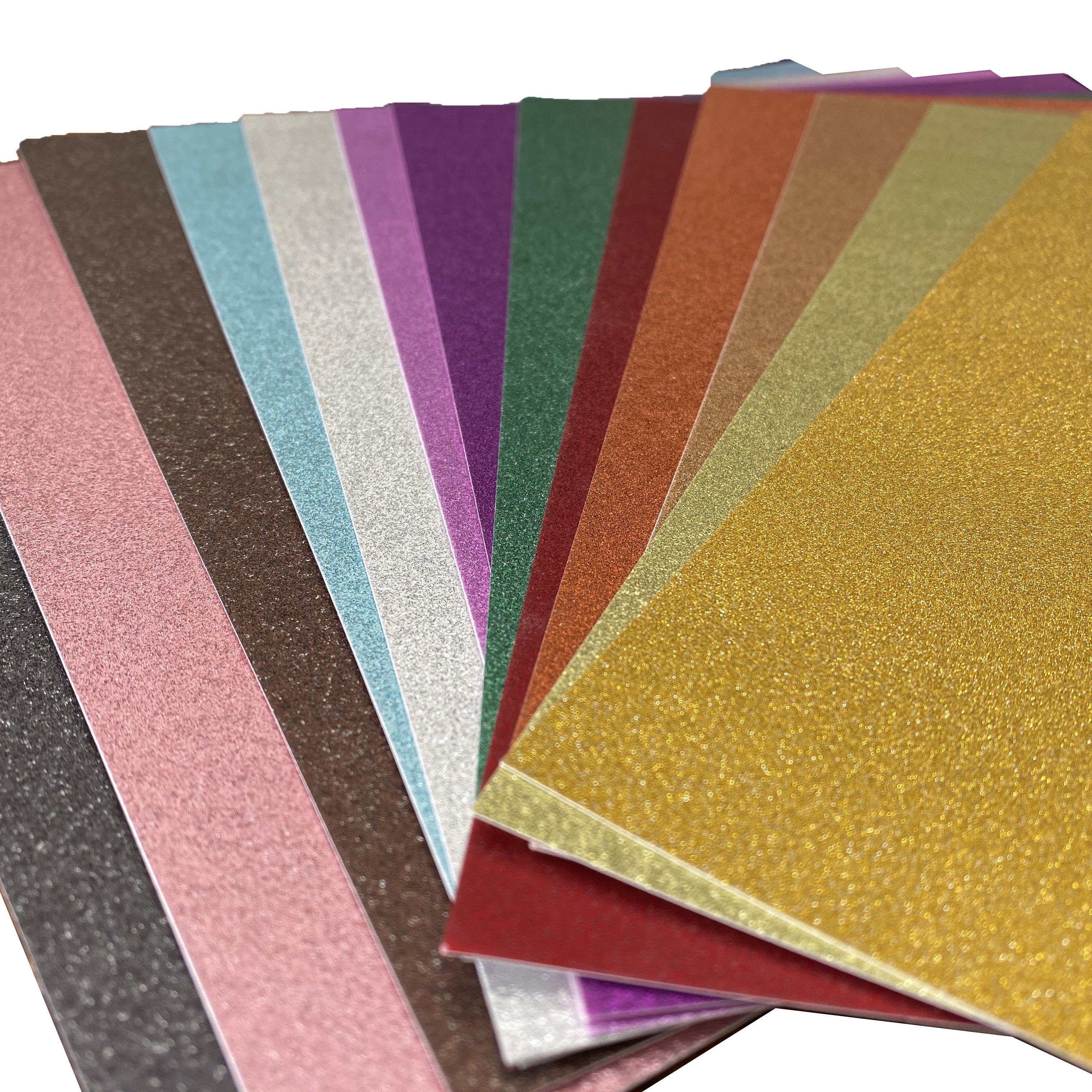 High Quality Hot-selling Cardstock Craft Sticker Adhesive Gift Wrapping Cardboard Custom Glitter Paper Sheet