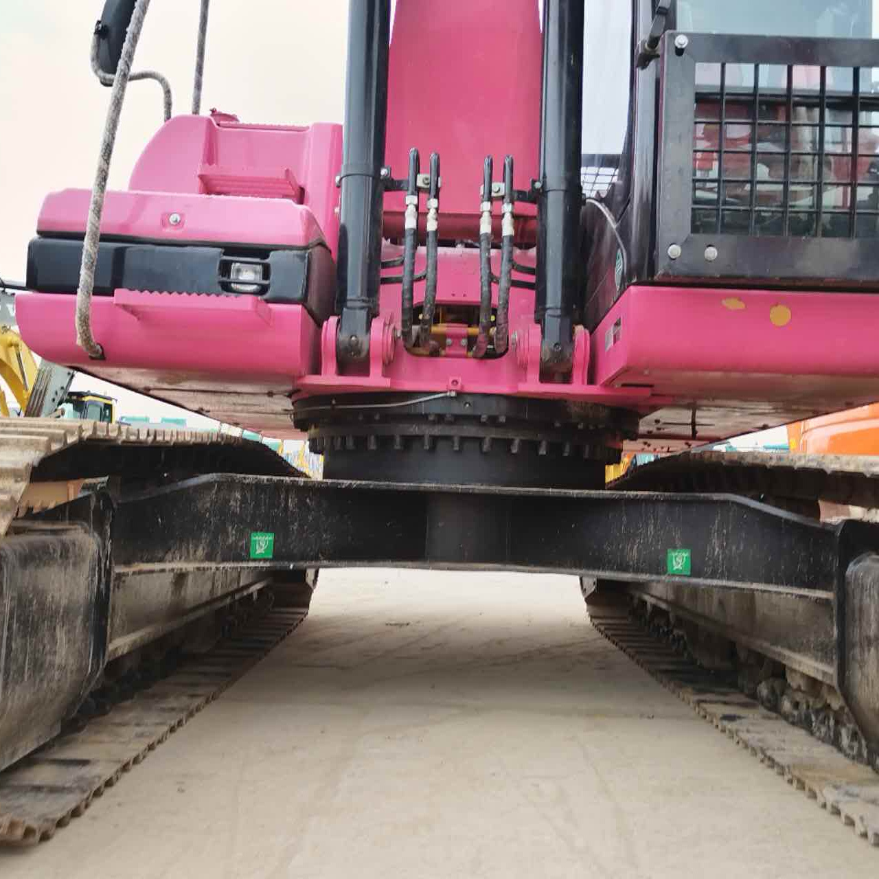 Used pink caterpillar 320d mechanical crawler excavator 20ton / earthmoving used japan original cat 320 323 325  digger for sale