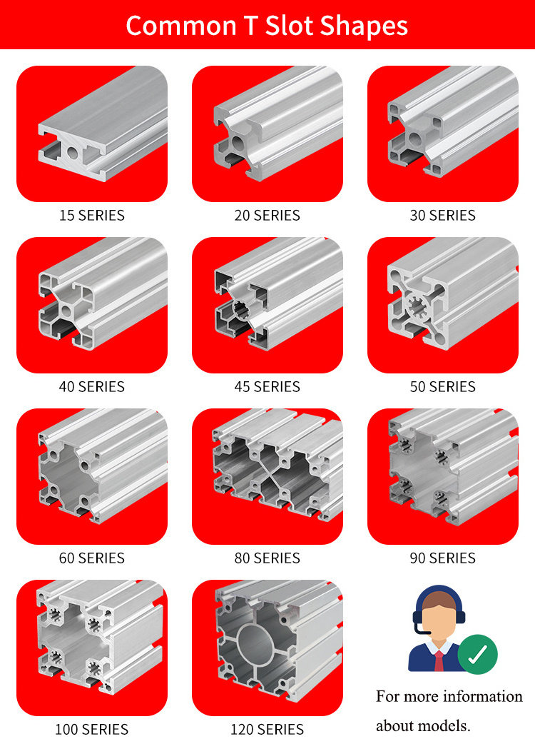 6005 t5 anodized 2020 4040 3030 4080 profile of aluminum tslot  extruded 40x80 4080 t slot aluminum extrusion profile