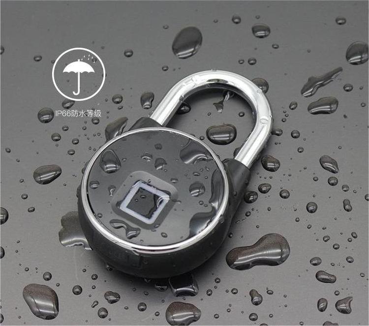 16MM Waterproof Finger print smart fingerprint padlocks with fingerprint padlock