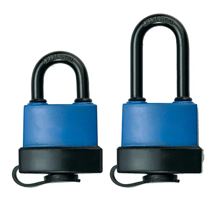 High Quality ABS  Plastic PVC Covered Iron Padlocks 60 mm Security Padlock With Unique Keys Padlock Lock