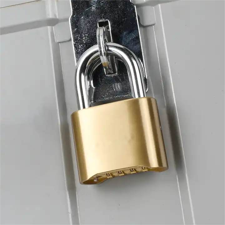 52MM Bottom Password Lock High Quality Top Security Lock Outdoor  Code Cabinet Solid Brass Combination Padlock