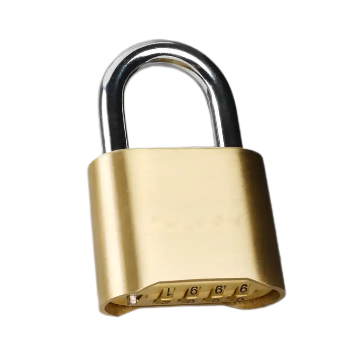 52MM Bottom Password Lock High Quality Top Security Lock Outdoor  Code Cabinet Solid Brass Combination Padlock