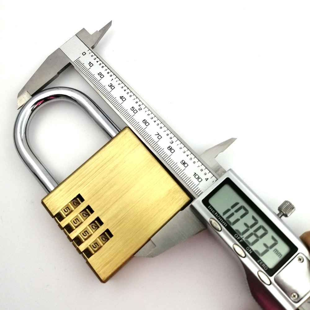 60MM High Quality Heavy Duty Combination Brass 4 Digit High Security Padlock wholesale