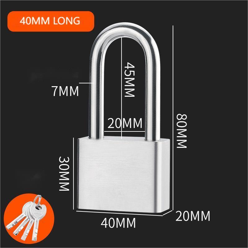 40mm Square Locks Candado Top Security Pad Lock Candados Silver Ball Valve Padlocks 304 Stainless Steel anti theft padlock