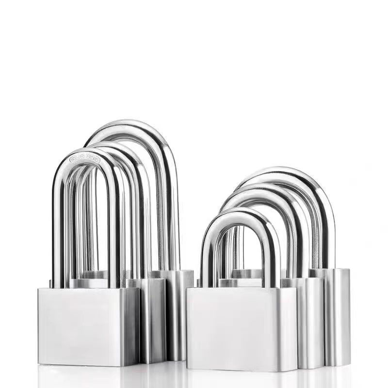 40mm Square Locks Candado Top Security Pad Lock Candados Silver Ball Valve Padlocks 304 Stainless Steel anti theft padlock