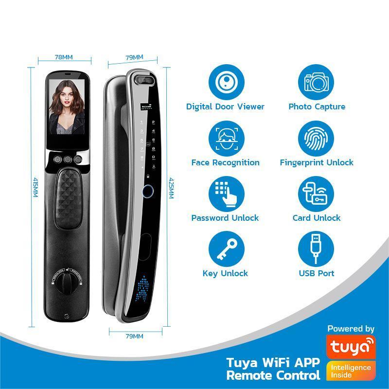 NEW Smart 3d Face Recognition Camera Automatic Intelligent Lock Smart Lock With Tuya App - Buy Face Recognition Door Lock Face R