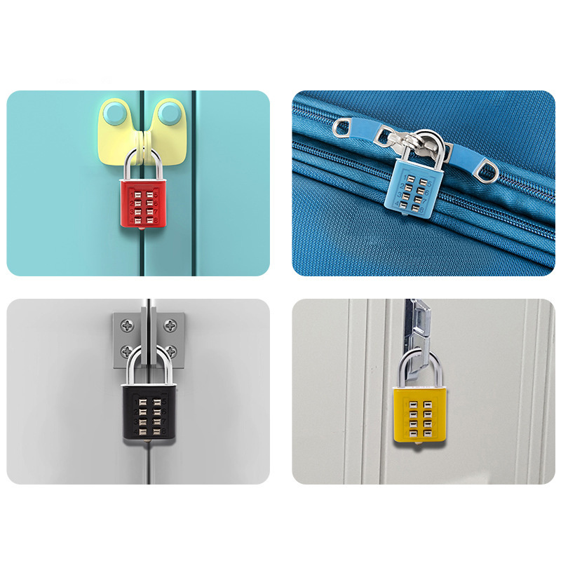 10 Digit Push Button Password Lock Chrome Plated Anti-theft Combination Padlock Push Password Locking Mechanism For Locker Etc