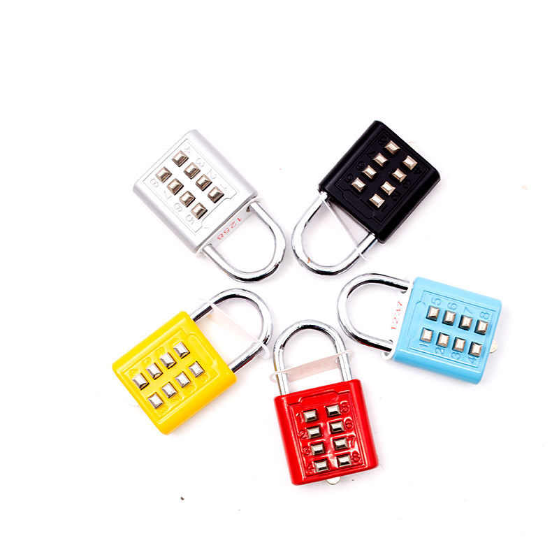 10 Digit Push Button Password Lock Chrome Plated Anti-theft Combination Padlock Push Password Locking Mechanism For Locker Etc