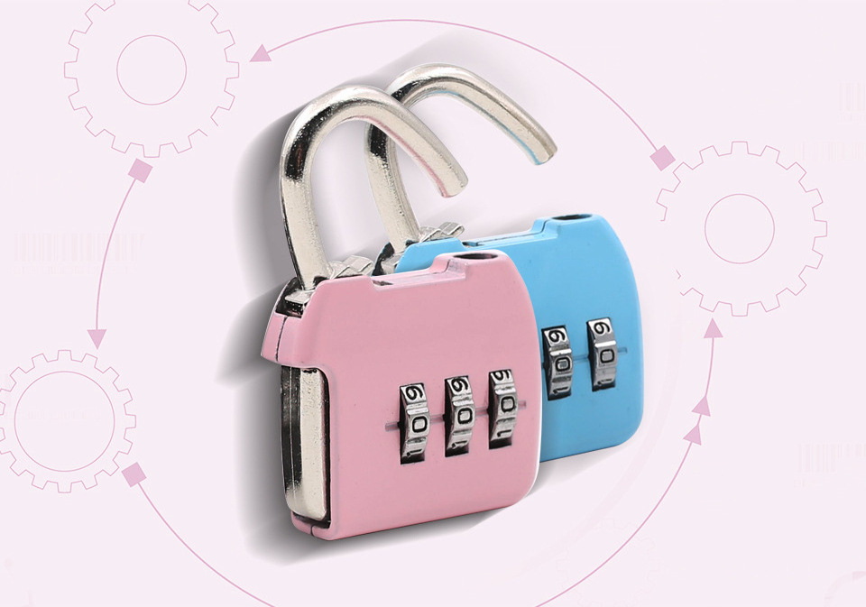 Wholesale Password Lock Upgrade Zinc Alloy Backpack Bag Small Password Lock Mini Gift Password Padlock