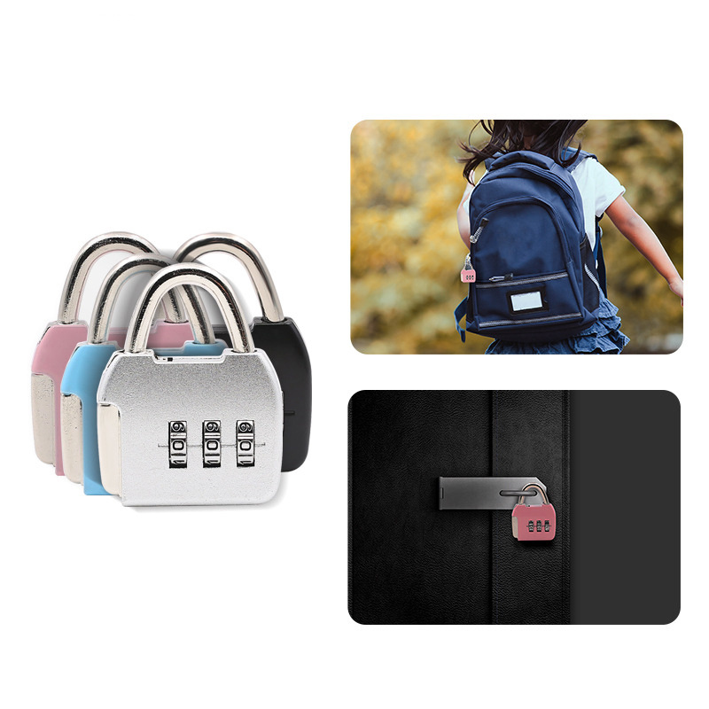 Wholesale Password Lock Upgrade Zinc Alloy Backpack Bag Small Password Lock Mini Gift Password Padlock