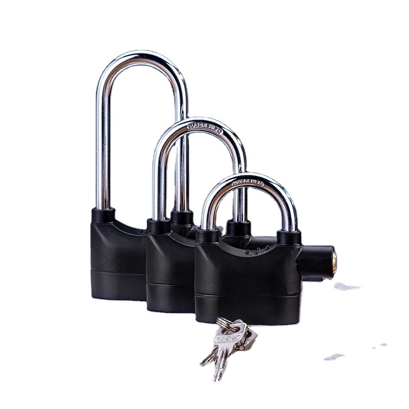 110dB Security Anti-Theft Waterproof Door Motor Bicycle Lock Siren Safety Alarm Lock Padlock with 3 keys