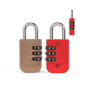 Wholesale customized 3 Dial Digit Number Code Password Padlock Security Travel Safe Luggage Lock Combination Lock Mini bag lock