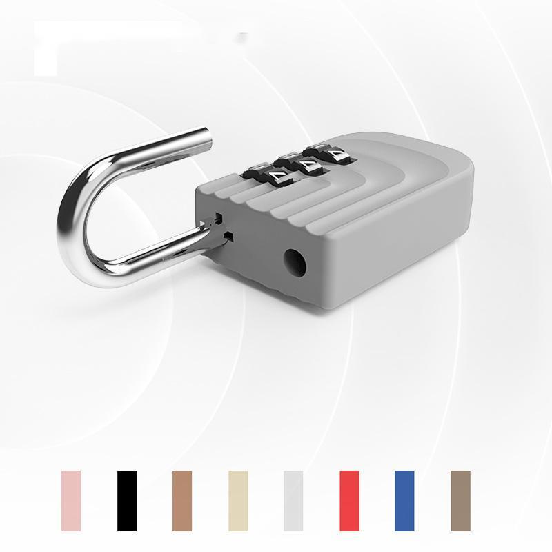 Wholesale customized 3 Dial Digit Number Code Password Padlock Security Travel Safe Luggage Lock Combination Lock Mini bag lock