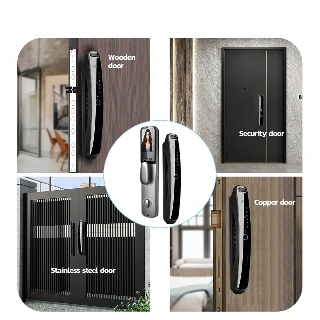 GCS Tuya WIFI App High Security Fully Automatic Intelligent Lock Automatic Intelligent Door Lock Electronic Door Lock