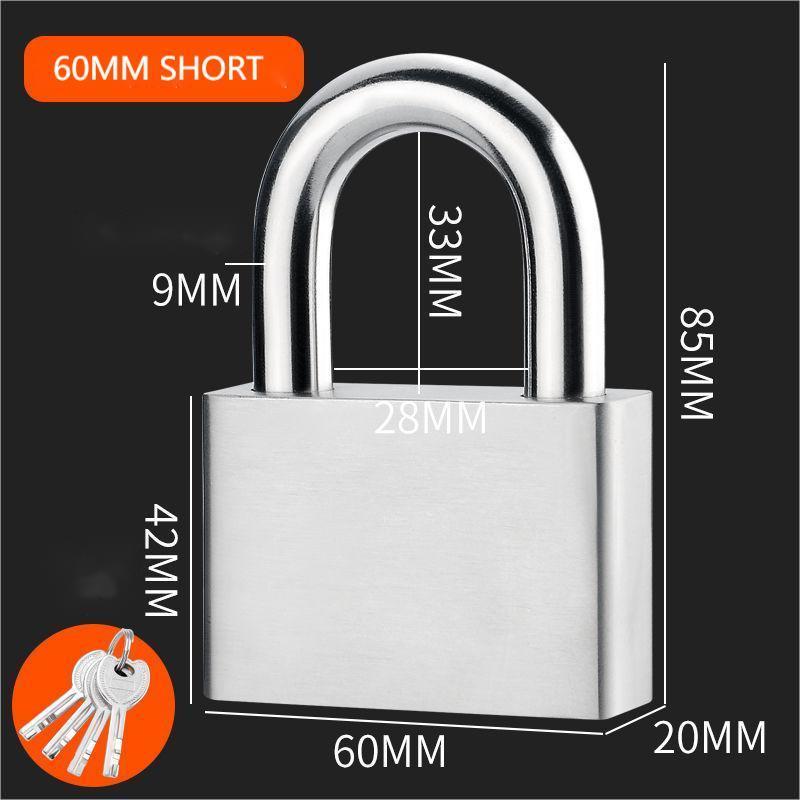 60mm square locks waterproof lock for outdoor Candado Marine Pad Lock Candados Padlocks Warehouse Stainless Steel Padlock