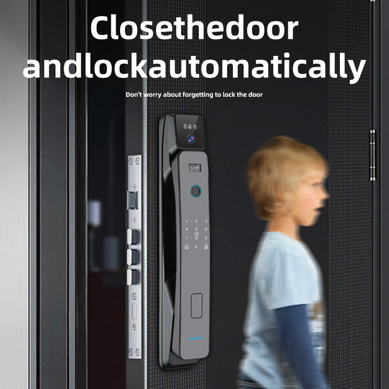 3D facial intelligent lock visual intercom remote unlocking Wifi application peephole camera indoor and outdoor door locks