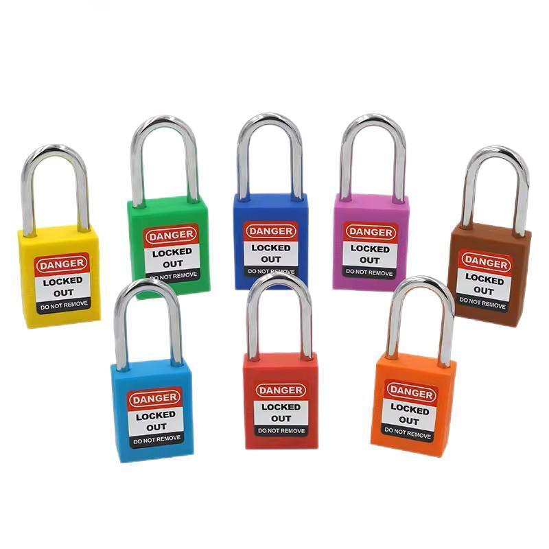 38mm Shackle Economic Safety Padlock,OEM Manufacture Insulated Safety Padlock with Keyed Alike for Lockout