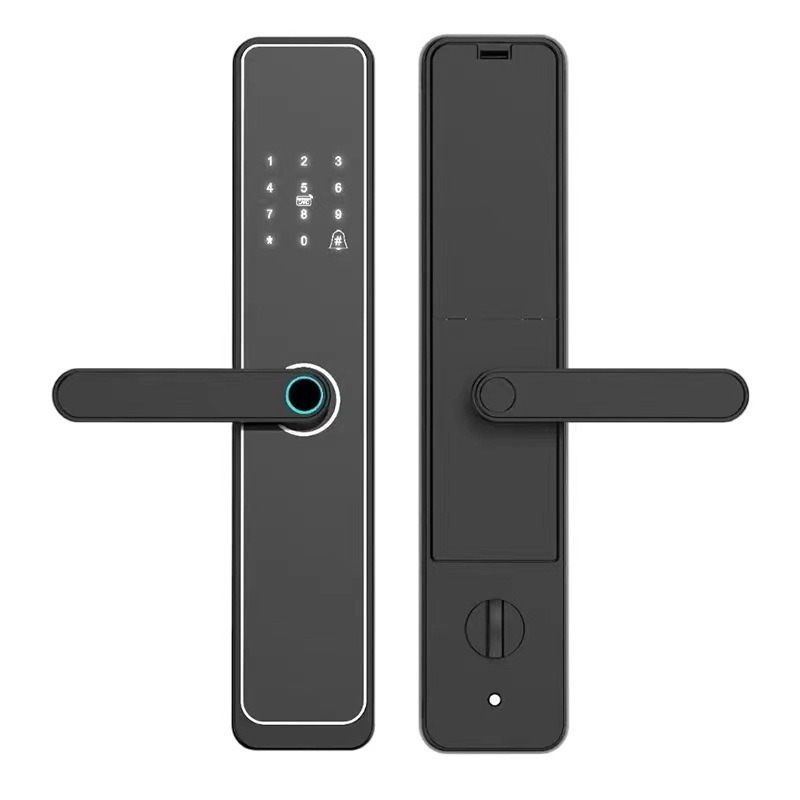 New Waterproof Tuya Wifi App  Intelligente Lock Fingerprint Door Handle Digital Keyless Door Lock Smart Lock Door