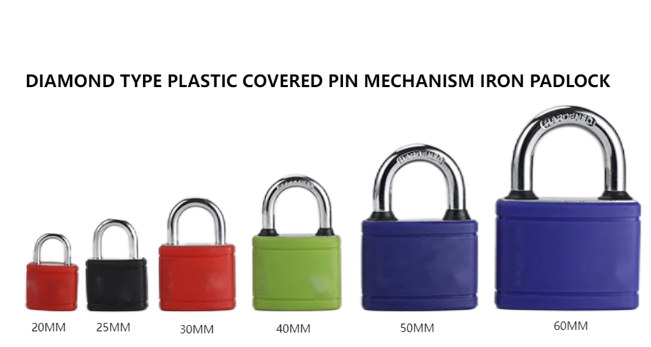 40mm Plastic Iron Red Safety Lockout Padlock Master Key Padlock Coloured Padlock